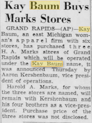 Kay Baum - November 1968 Acquisition (newer photo)